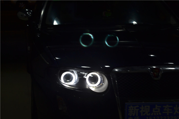 榮威750車(chē)燈改裝天使眼氙氣燈透鏡