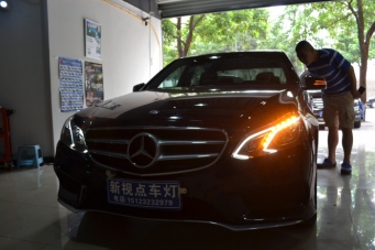 奔馳E級大燈改裝高配隨動(dòng)全LED智能隨動(dòng)大燈
