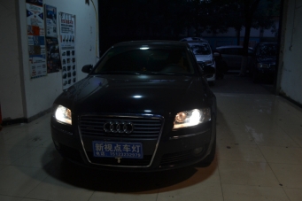 奧迪A8車(chē)燈改裝歐司朗CLC氙氣燈透鏡套裝
