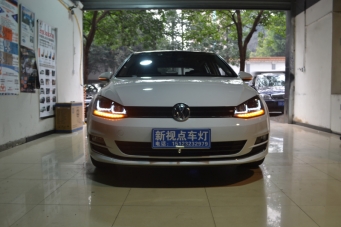 高爾夫7雙U大燈總成改裝
