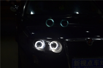 榮威750車(chē)燈改裝天使眼氙氣燈透鏡